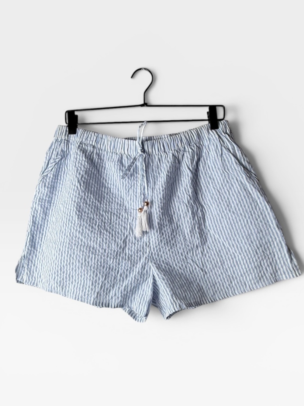 Turks and Caicos Striped Shorts Size Large Resortwear Summer Cotton (O)